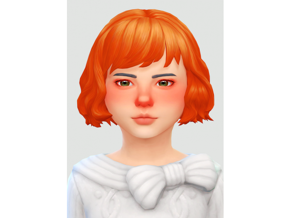222998 temmie hair x and mabel hair x by okruee converted for children sims4 featured image