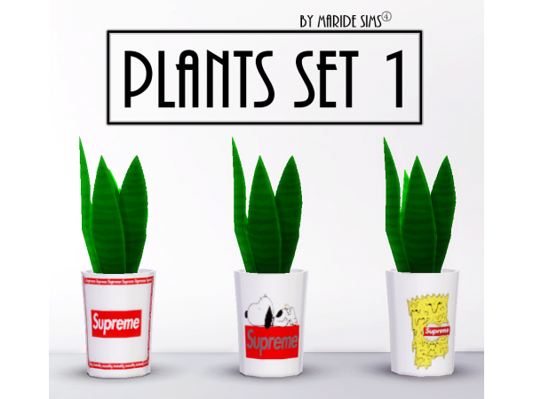 Verdant Visions: Plant Set 1 (3 Recolors) – Build & Decor Accessories