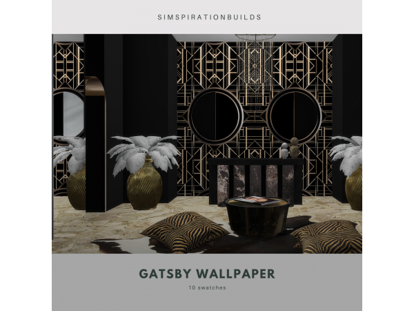 Simspiration Elegance: Gatsby-Inspired Builds & Alpha CC Wallpapers