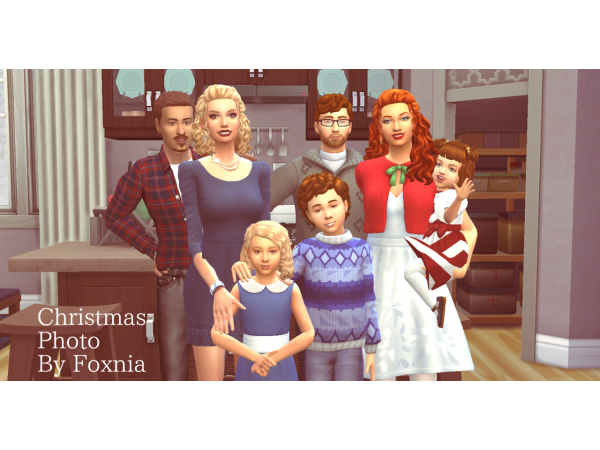 228559 christmas photo posepack sims4 featured image