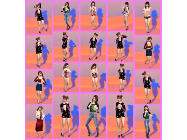 228609 20 miC9BEC9BEsC9BE selfie pose pack sims4 featured image