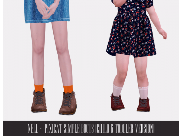 228751 pixicat simple boots child toddler version sims4 featured image
