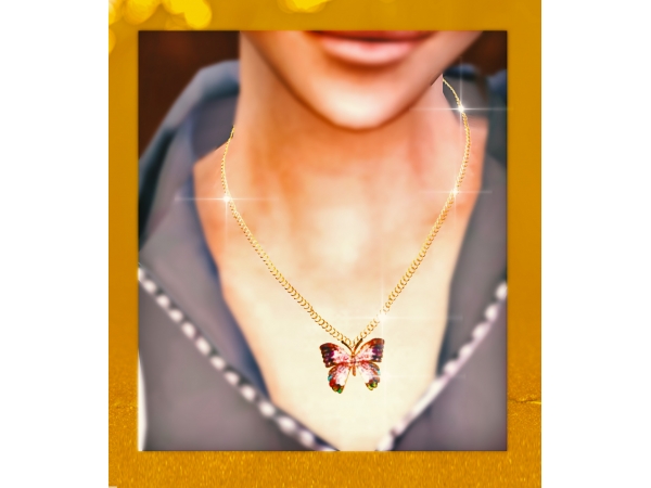 229068 butterfly pendant necklace by dorificsims sims4 featured image