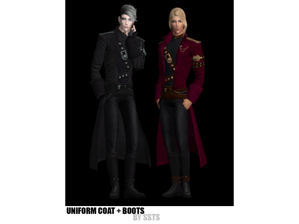 229396 uniform coat boots by ssts sims4 featured image