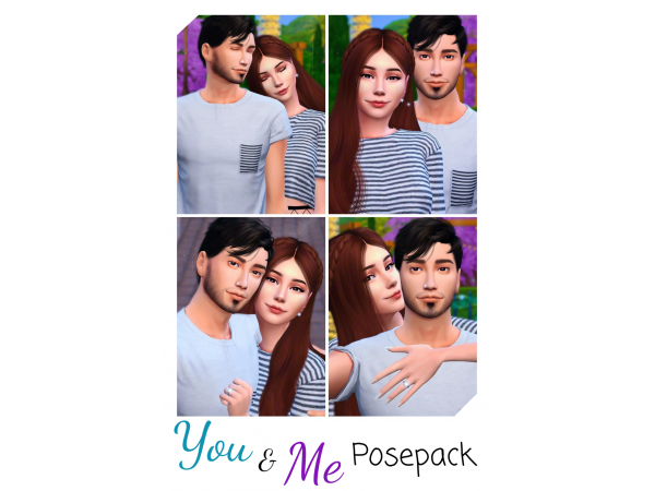 Embrace Elegance: You & Me Pose Pack (AlphaCC Couple Poses)