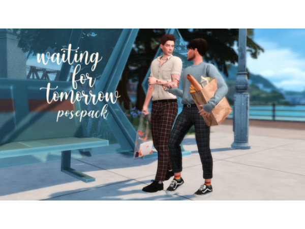 232690 waiting for tomorrow posepack sims4 featured image