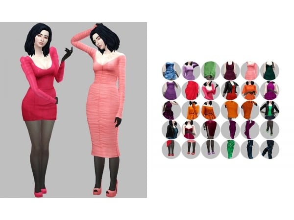 Vogue Vista: Chic Sentate Recolor Collection (Tops, Dresses, Sets & Shoes)