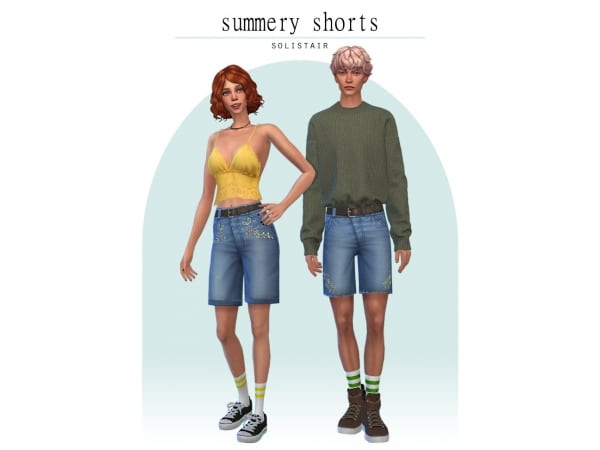Solistair’s Summit: Unisex Summery Shorts Collection (Male & Female) #AlphaCC