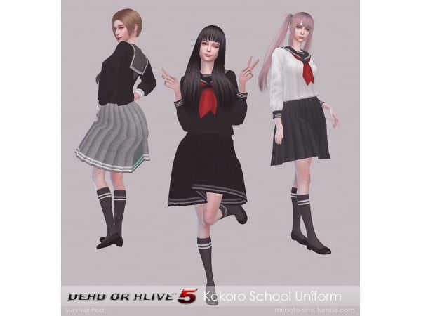 Kokoro’s Academy Chic: DOA 5-Inspired School Uniform A (Trendy Outfits & Sets)