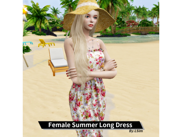 Summer Elegance: Chic Alpha Goddess (Female Long Dresses Collection)