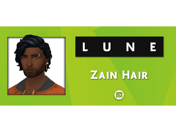 LuneArtsSims’ Zain Elegance: Alpha Hair for Men (AlphaCC, Male Hair)