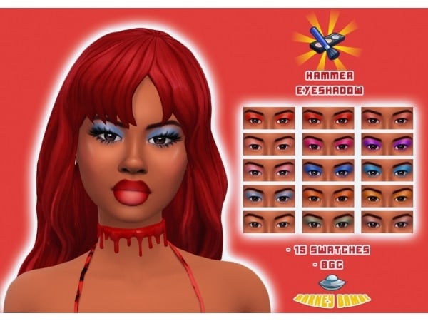 AlphaCC’s Crimson Canvas: Ultimate Blood-Themed Makeup Set (Lipsticks & Eyeshadows)