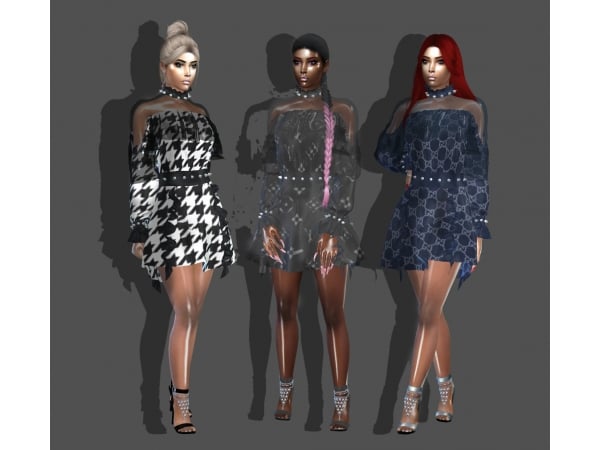 Sviatlana’s Chic Ensemble: Dress & Heels FusionStyle (Trendy AlphaClothes & FemaleHeels)
