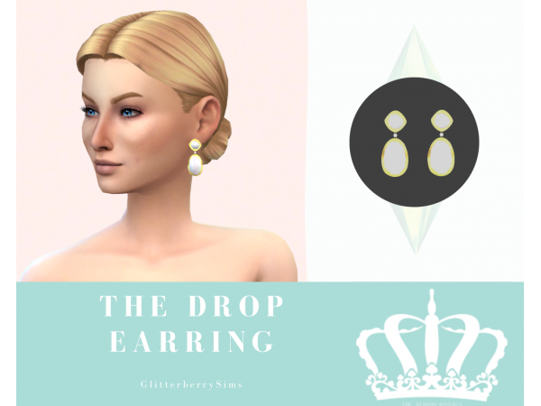 GlitterBerrySims’ Elegance Unveiled (Stunning Alpha CC Drop Earrings & Rings Collection)