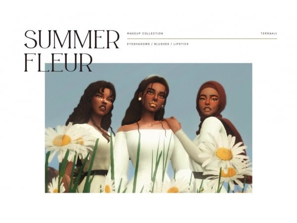 Summer Fleur by Terrahji: A Blooming Makeup Set (Lipsticks, Eyeshadows, Blush)