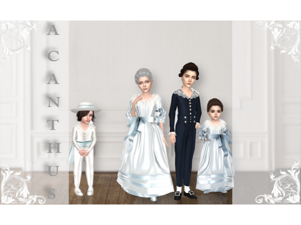 240044 xviii century children and toddler set by acanthus sims sims4 featured image