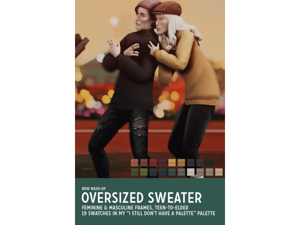 Sforzinda’s Snug Embrace: Chic Oversized Sweaters for Her (AlphaCC Collection)