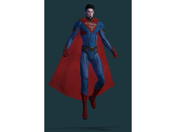 PlazaSims’ Heroic Ensemble: Superman-Inspired Attire & Accessories (Alpha CC Collection)