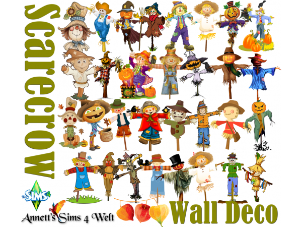 Alphacc’s Autumn Awe: Scarecrow Wall Decor (Accessories & Street Charm)