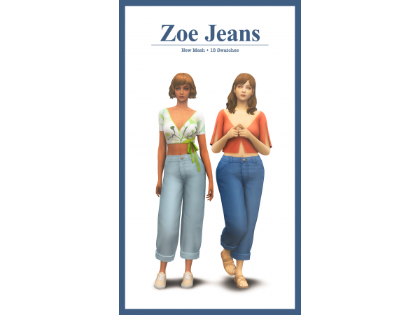 Sims4Nicole’s Zoe Jeans