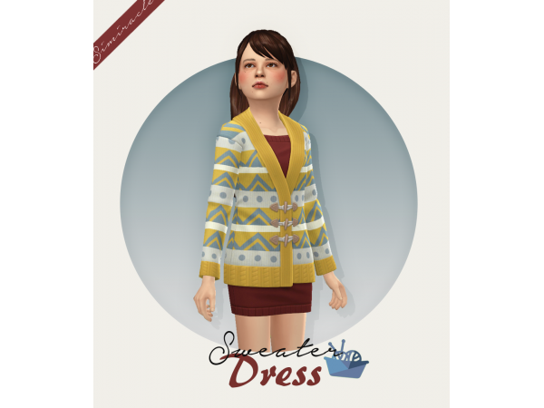 Cozy Cub Collection: Chic Sweater Dresses for Kids (AlphaCC)