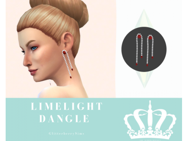 GlitterBerrySims’ Limelight Dangle: Chic Rings & Earrings (Alpha CC Jewels)