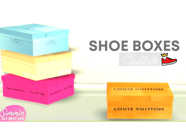 250732 shoe boxes clutter deco by simmin my best life sims4 featured image