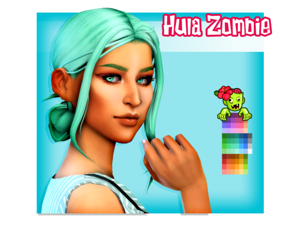 250806 hula zombie softerhaze s final girl hairs sims4 featured image