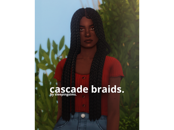 250929 cascade braids sims4 featured image