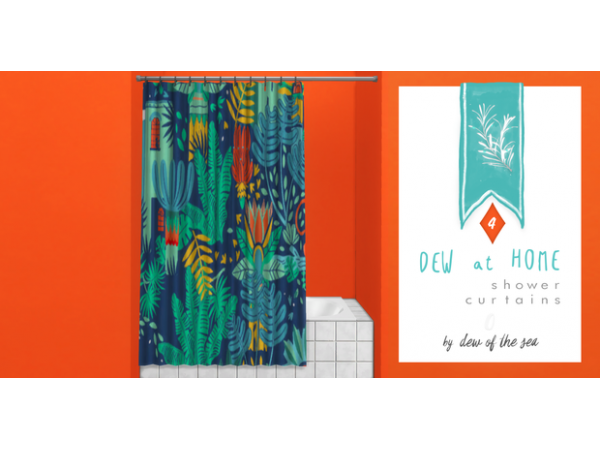 253917 dew at home shower curtains by dew of the sea sims4 featured image
