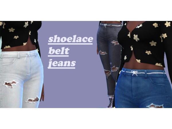 254140 shoelace belt jeans sims4 featured image