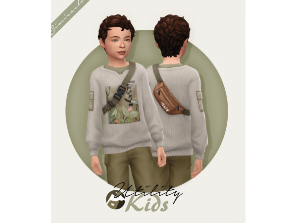 Cozy Cub Cuddles: Ultimate Utility Sweater for Kids (AlphaCC Collection)