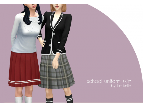 Lumikello’s Classic Academy (TF-EF School Uniform Skirt Collection) #ChicCampusWear