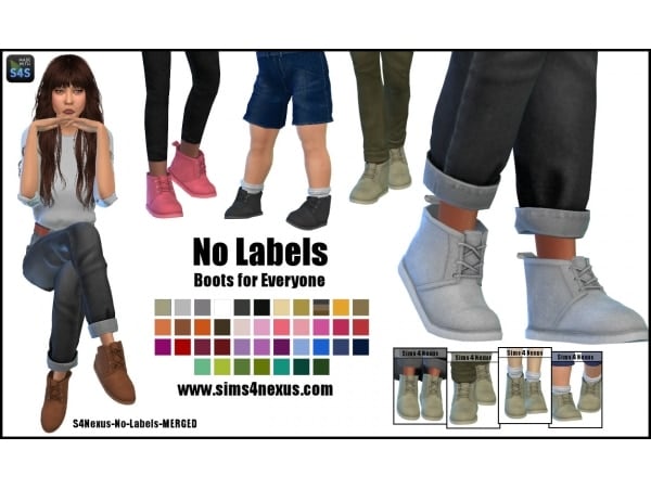 256634 no labels boots for everyone sims4 featured image