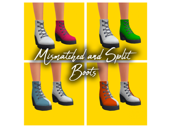 257573 mismatched and split boots by agena87 sims4 featured image