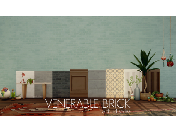 Amoebae’s Ancient Edifice: Venerable Brick Wall Pack (#AlphaCC #Builds #Wallpapers)