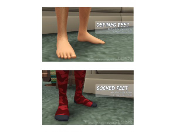 259901 defined and socked feet for men by cyristal artist sims4 featured image