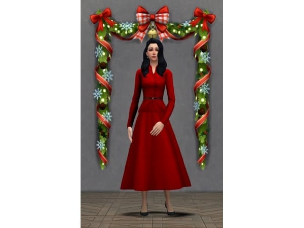 260478 melonsloth s christmas calendar day 12 red jacket and skirt combo sims4 featured image