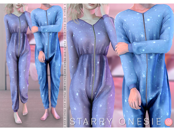 262003 peach starry onesie by ts4eve sims4 featured image