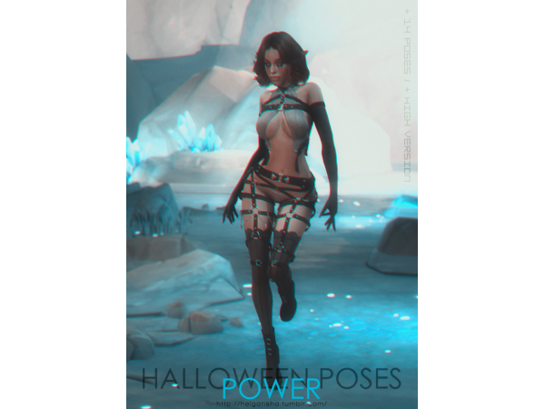 263079 40 ts4 41 halloween poses power pose pack by helgatisha sims4 featured image