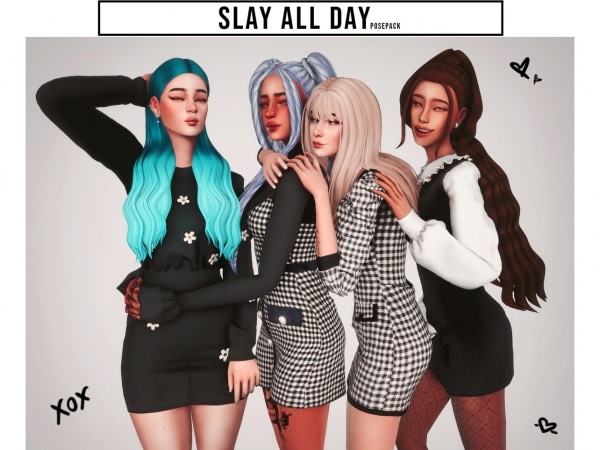 269450 slay all day posepack sims4 featured image