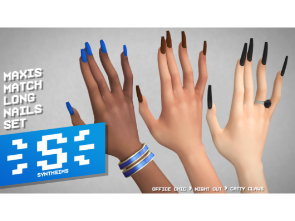 270272 maxis match long nail set sims4 featured image