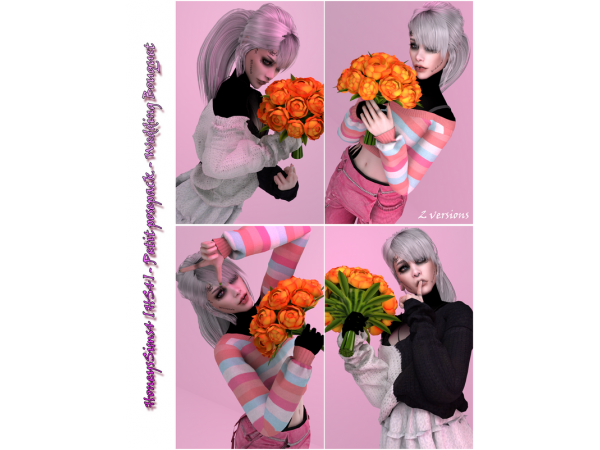 Honey’s Bridal Bliss (HS4): Petit Posepack with Bouquets & Pet Companions