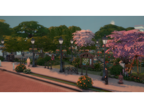Oracle Twins Haven: A Serene Park Experience (CC-Free) #AlphaCC #LotsCommunity #Parks