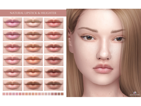 273035 natural lipstick highlighter sims4 featured image