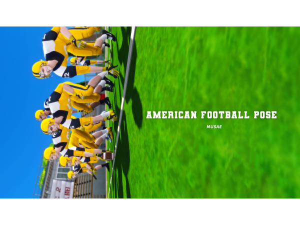 273193 musae american football set posepack sims4 featured image