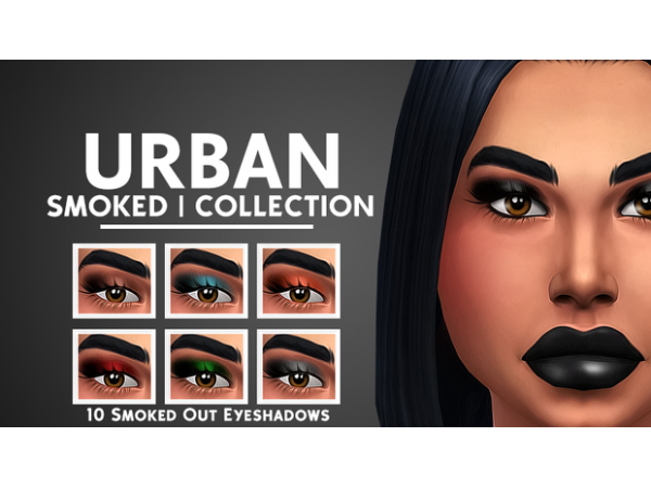 Urban Allure: Smoked Eyeshadow Collection by XUrbanSimsX (Eyes & Makeup)