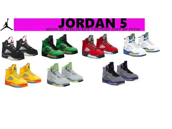 273459 sl jordan 5 collection sims4 featured image