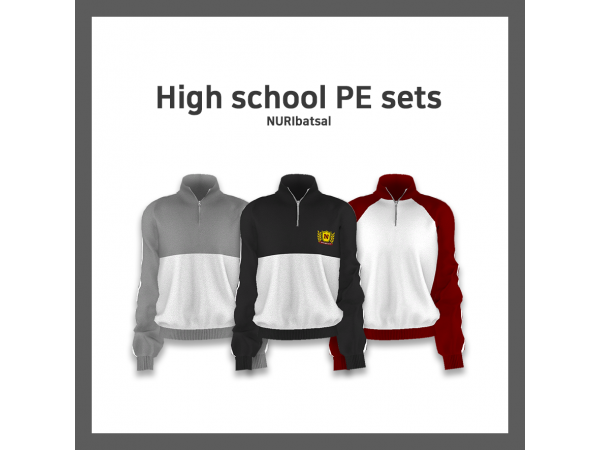 NuriBatsal’s Varsity Vogue: Trendy High School PE Kits for Him [Male Clothing Sets]