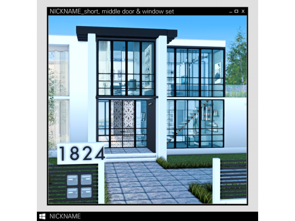 273699 short middle door window set by give me a nickname sims4 featured image